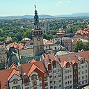 Widok miasta z góry - Błędne Skały i Szczeliniec Wielki ze Zwiedzakiem